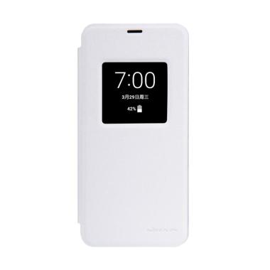 Nillkin Sparkle Leather Flip Cover Casing for LG G6/LG G6+/LG G6 Plus - White White
