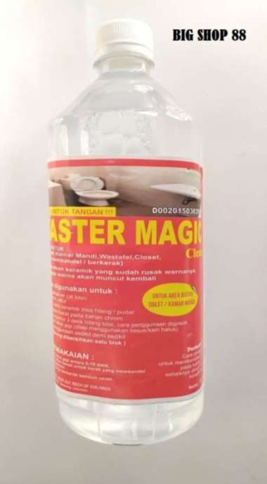 PEMBERSIH KERAMIK WASHTAFEL CLOSET KERAK MASTER MAGIC CLEAN 1000 ML
