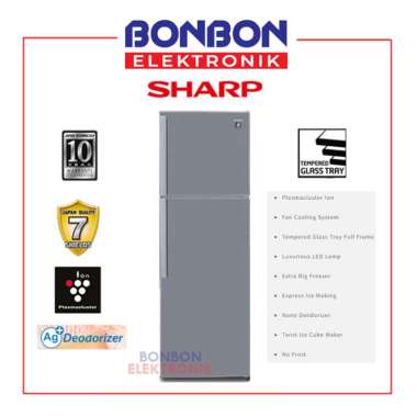 Sharp Kulkas 2 Pintu SJ-420GP-SD / SJ420GPSD / SJ 420 GPSD / 420GPSD