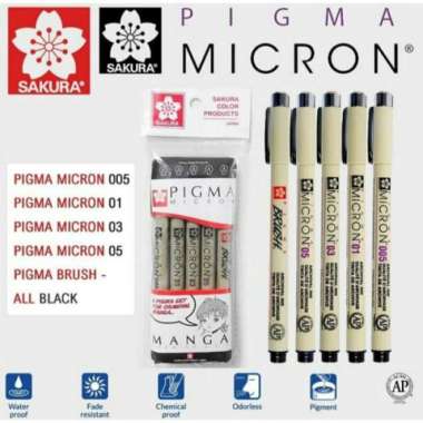 Drawing Pen Sakura Set 5 Multicolor