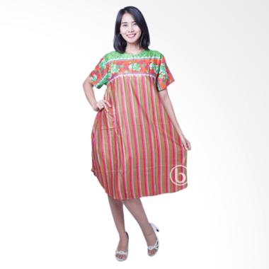 Mama Hamil DS 438 Flower Stripped Daster Baju Hamil - Hijau Mama Hamil DS 438 Flower Stripped Daster Baju Hamil - Hijau