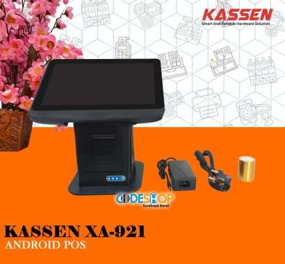 MESIN KASIR ANDROID KASSEN XA-921 | XA921 | XA 921 UNTUK RESTO - RETAIL HITAM
