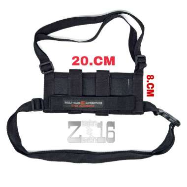[ ORIGINAL 100% ] Chest Belt HP holder strap pegangan dada vlog HITAM