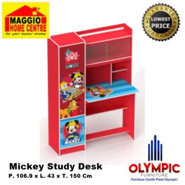 MEJA BELAJAR ANAK - MEJA BELAJAR MOTIFF - MBB SERIES - OLYMPIC MERAH MOTIFF