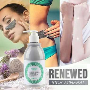 Sabun Lumpur Abu Vulkanik Pemutih Pembersih Badan Vulcanik 260 ML Mergeco Volcanic Mud Bath