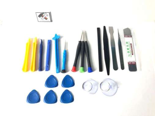 OBENG ALAT OPENING TOOL IPHONE 7 8 X XS PEMBUKA LCD APPLE REPAIR KIT 21 PCS , ALL IN ONE REPARASI PO