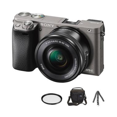 Sony Alpha Ilce A6000 Kamera Mirrorless + Tas + Filter + Gorillapod