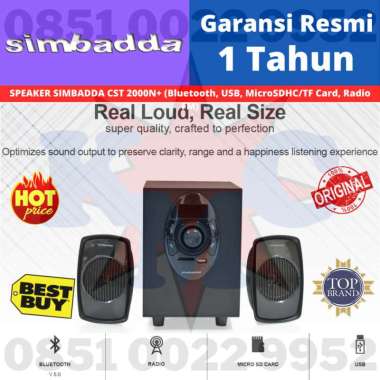 Simbadda Speaker CST 2000N Plus CST 2000 N+ Hitam
