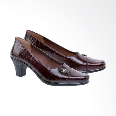 Syaqinah 246 Kulit Formal Sepatu Wanita - Maroon