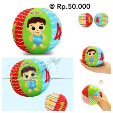 Jollybaby bola main anak / bola kain anak murah / bola kecil murah