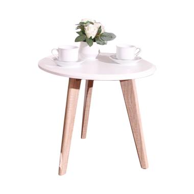 Creova Bellinda Series Meja Tamu - Stripe Natural White