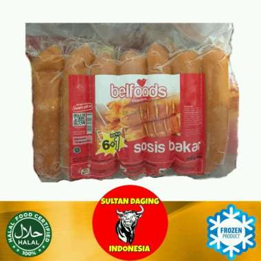 SOSIS BAKAR AYAM BELFOODS 500 GRAM ISI 6 PCS/ SOSIS BAKAR/ SOSIS AYAM BAKAR/SOSIS BAKAR JUMBO/ SOSIS