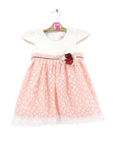 Sunny Baby Brocade Dress 6 bulan Peach