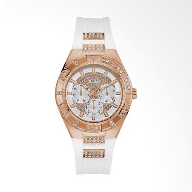 Guess W0653L4 Women Luna Crystal Jam Tangan Wanita - White