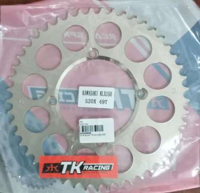 Sprocket Gir Gear Belakang TK racing Kawasaki KLX DT 150 Dtracker Modifikasi 520 43 44 45 46 47 48 4