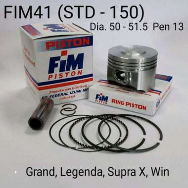Piston Bore Up Honda Grand 100 legenda lagenda supra X Pen 13 STD os50 os100 os150 50mm 50.5mm 51mm 