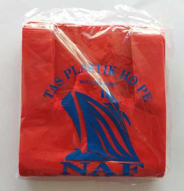 Kantong Plastik EKONOMIS MERAH Ukuran 17