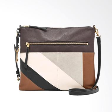 Fossil ZB 7422558 Fiona large Crossbody Tas Wanita - Neutral Stripe