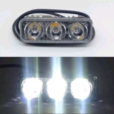 lampu tembak sorot LED VINYX E03 3watt/ lampu sorot motor dan mobil 3W putih diam