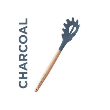 Goto Rustic Kitchen Utensil Alat Masak Spatula Sendok Capitan Dapur RUSTIC PASTA SERVER CHARCOAL