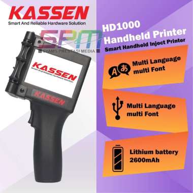 Kassen HD1000 - Smart Handheld Inkjet Portable Printer Tangan Cetak Expired Date dll