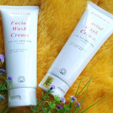 MORESKIN Facial Wash Original - Sabun Wajah Pemutih Glowing / Sabun Muka Pria Wanita / Pelembab Waja