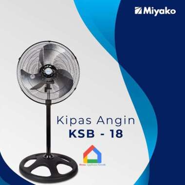 Miyako Kipas Angin Berdiri Stand Fan Tornado 18inch Besi KSB