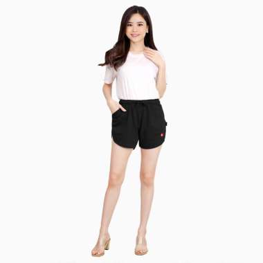 Celana pendek Training Olahraga hot pants wanita model terbaru - Jfashion Minni Hitam