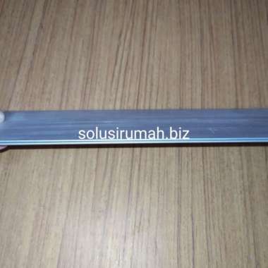 TUTUP KANAL C 4 INCH PERMETER 1M ALUMINIUM SILVER OPEN BACK Ca u
