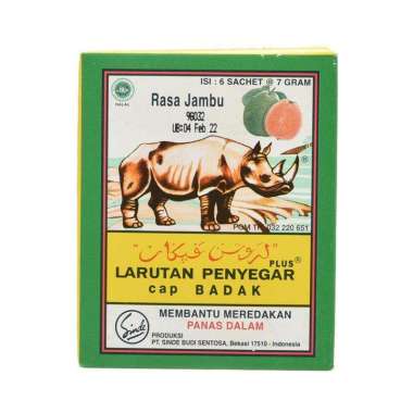 Cap Badak Plus Jambu Larutan Penyegar [6 sachet/7 g]