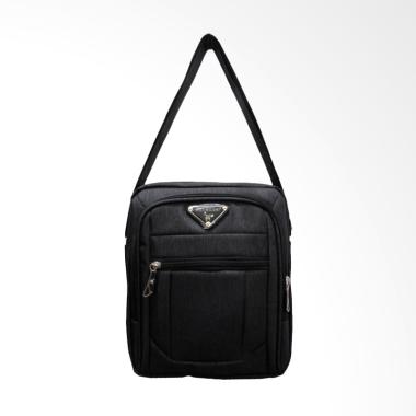 Polo Milano Tas Selempang Pria - Black [88262/10 Inch]