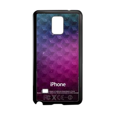 Acc Hp Apple Geometric Galaxy Z4851 Custom Casing for Samsung Note 4