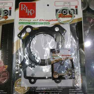 RIKO Packing Perpak TOPSET Bajaj Kawasaki Pulsar NS200 NS 200 220 200NS Paking Block Blok Head Seal 