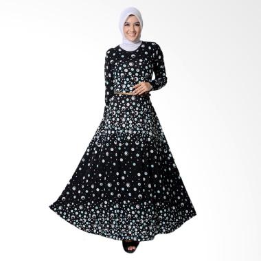 Jfashion Violin Dot Long Dress Gami ... an panjang Wanita - Putih