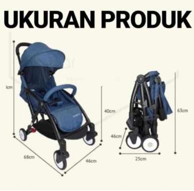 Baby Stroller Bisa Dilipat Dorongan Anak Bayi Miwen 508 By Pacific BIRU