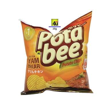 POTABEE Chips - AYAM BAKAR - Kemasan KECIL 35g
