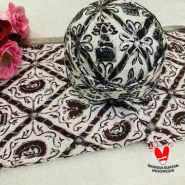 Kain Batik Wiru Sidomukti Set Blangkon Solo Prada 59