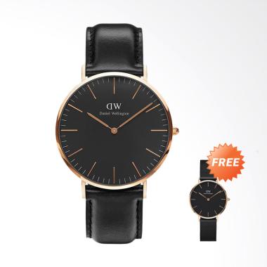 Daniel Wellington Classic Black She ... an Wanita [28 mm] - Black