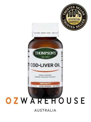 Thompson's Cod Liver Oil 100 Capsules