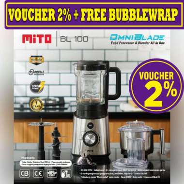 MITOCHIBA MITO FOOD PROCESSOR BL100 BL 100 OMNI BLADE GARANSI RESMI Hitam