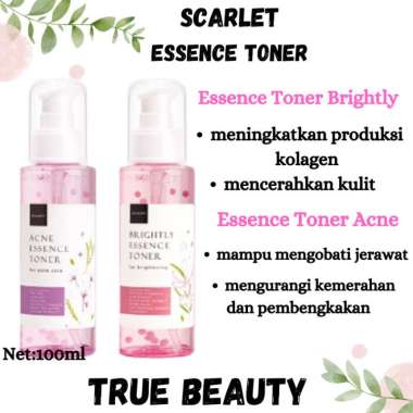 SCARLETT SCARLET WHITENING PAKET TONER WAJAH PACKAGE BRIGHTLY ACNE
