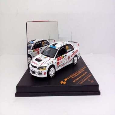 Diecast Mobil Rally Mitsubishi Lancer Evolution IX Rally Portugal