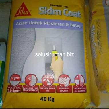 skim coat 1kg ecer 1 kilo skimcoat sika 181 wall acian plasteran beton