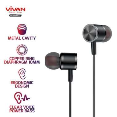 VIVAN Q11S Metal Bass Headset Multicolor