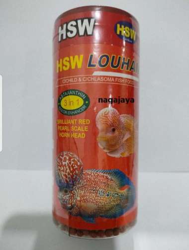 Pelet ikan Louhan makanan ikan Louhan HSW louhan 3 in 1 100 gr
