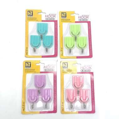 Multihomeware Hook Besar Isi 3 Pcs / Gantungan Besar / Hook Kail Tempel Dinding