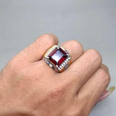 Batu Cincin Red garnet Srilangka Asli