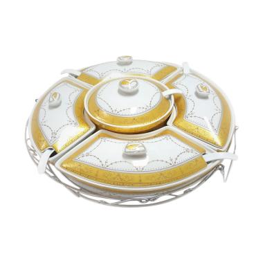 Vicenza Motif Padi B472 Perangkat Saji [Size Small] Gold