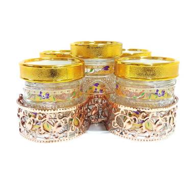 Vicenza GB5 Lily Candy Jar Set Toples