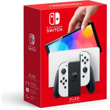 Nintendo Switch OLED Model - Konsol Game Portabel 7 Inci Putih